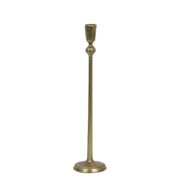 Ashland Taper Candle Holder, L - Brushed Gold