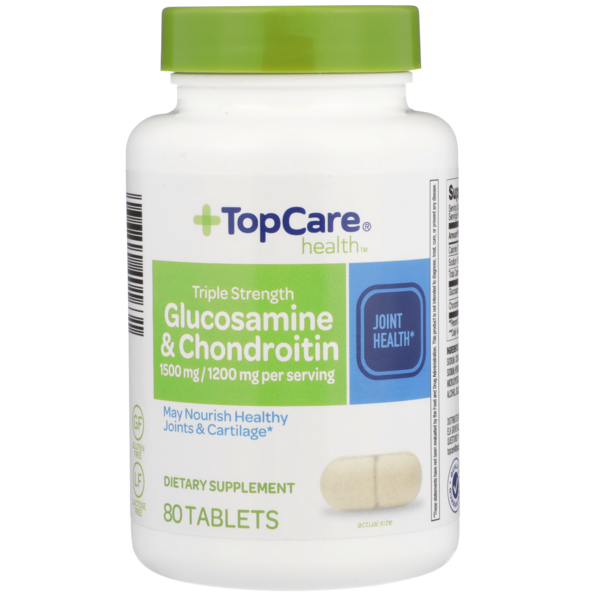 Top Care Glucosamine & Chondroitin, 1500 mg, Triple Strength, Tablets
