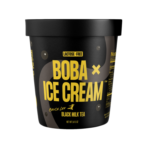 milktea Boba x Ice Cream Black Milk Tea Lactose-Free Same-Day Delivery
