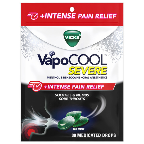Vicks VapoCool Intense Pain Relief Menthol & Benzocaine Drops