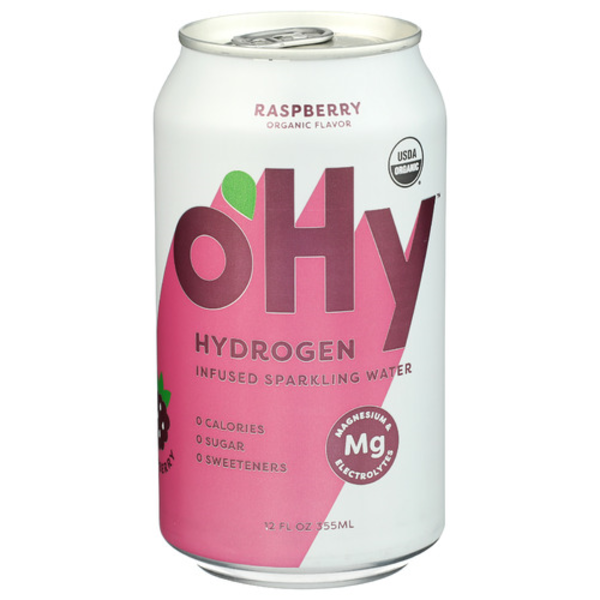Ohy Organic Raspberry Hydrogen Infused Sparkling Water Same-Day