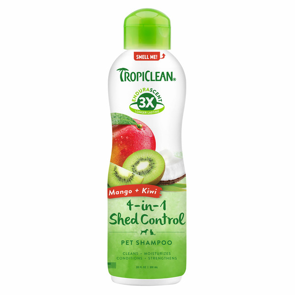 Tropi Clean Mango & Kiwi Scent 4-in-1 Shed Control Pet Shampoo
