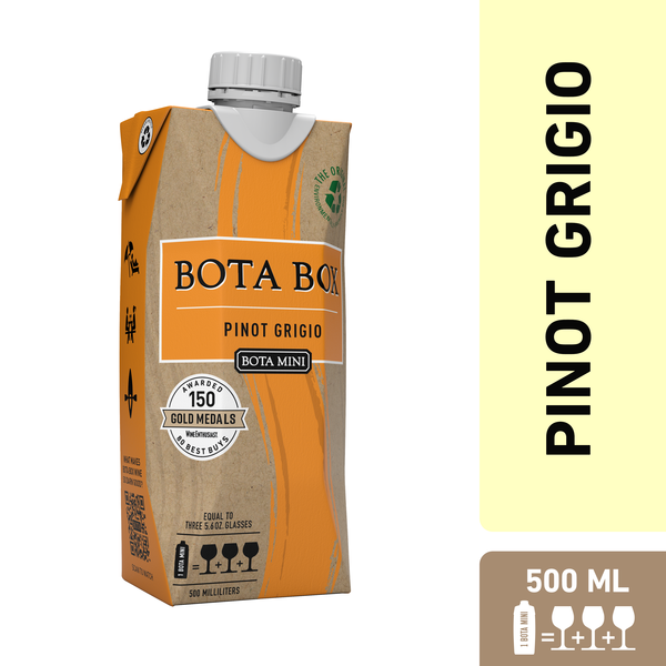 Bota Box Bota Mini Pinot Grigio White Wine 500ml (3 Glasses)
