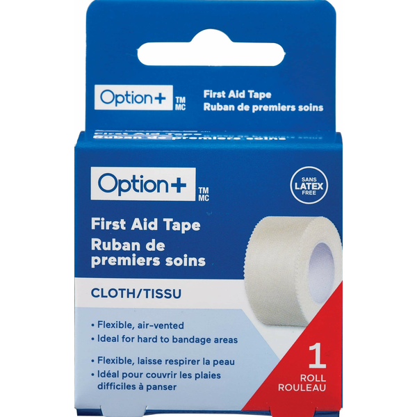OPTION+ First Aid Tape Cloth, 1 x 10 Yard Same-Day Delivery | Rexall