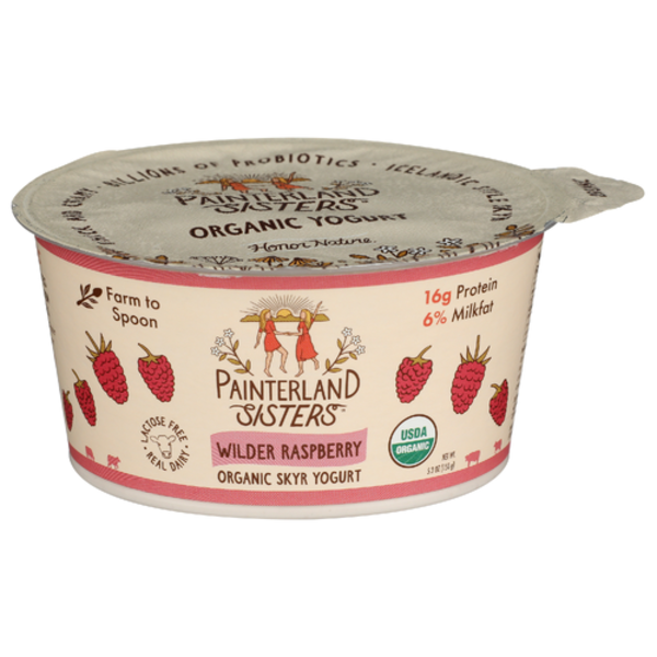 Painterland Sisters Organic Wilder Raspberry Icelandic Style Skyr Yogurt