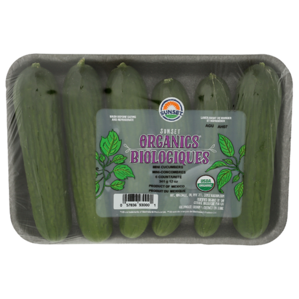 Wholesum Organic Mini Cucumbers