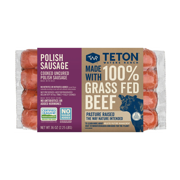 Costco Teton Waters Ranch GrassFed Polish Sausage 12 links SameDay