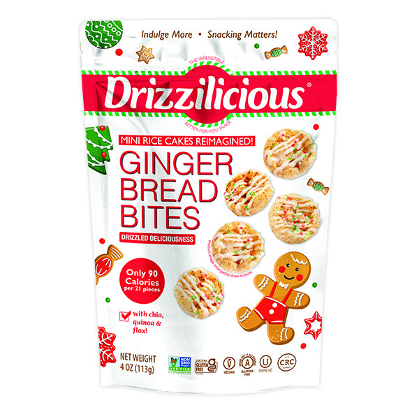 Rice cake & Harry① Drizzilicious Mini Rice Cake Bites, Gingerbread Same-Day Delivery