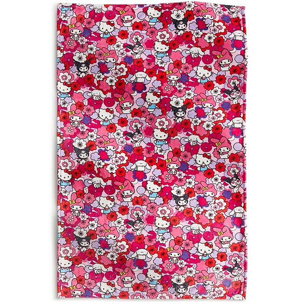 Vera Bradley x Hello Kitty Floral Fleece Plush Throw Blanket