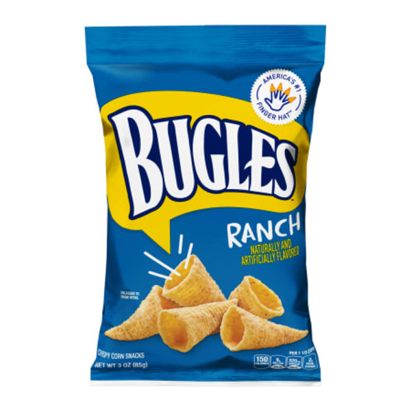 Bugles Ranch Crispy Corn Snacks