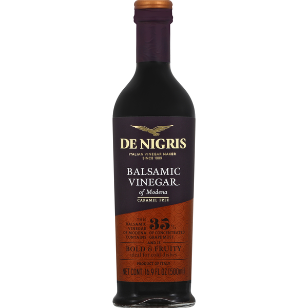 De Nigris Balsamic Vinegar, of Modena, Caramel Free (16.9 oz) Instacart
