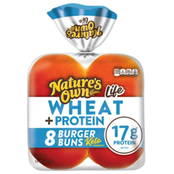 Nature's Own Wheat Plus Protein Burger Buns