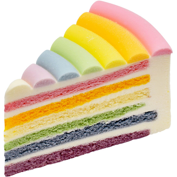BF Sliced Rainbow Mousse Cake