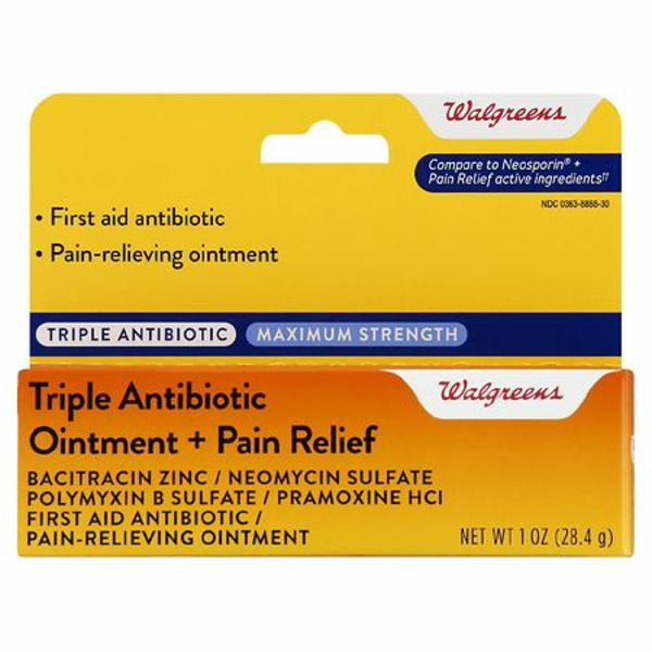 Walgreens Walgreens Triple Antibiotic Maximum Strength Bacitracin Zinc