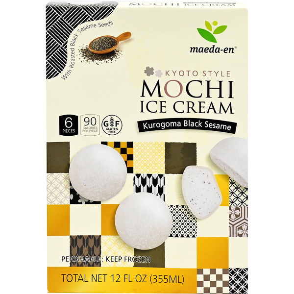 Maeda-en Ice Cream, Mochi, Black Sesame