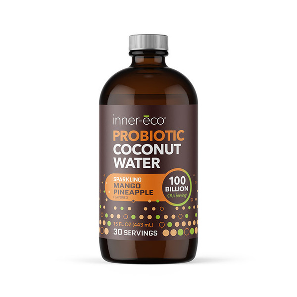 Mango, 100 Billion CFU, Probiotic Coconut Water,