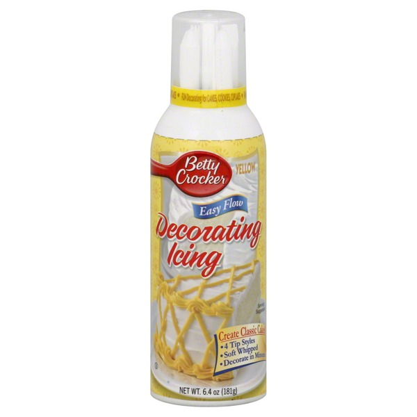 Betty Crocker Icing, Cake, Decorating, Yellow (6.4 oz) Instacart