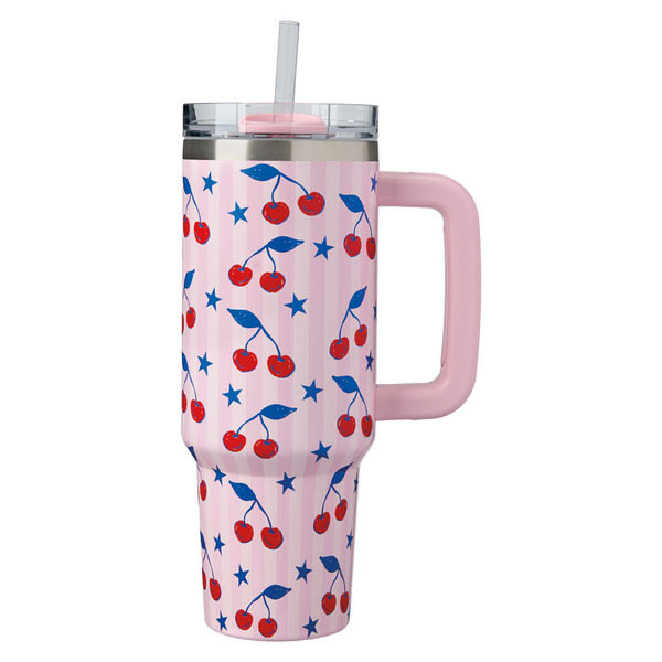 Adventuridge Cherries Thirst Crusher Tumbler, 40 oz