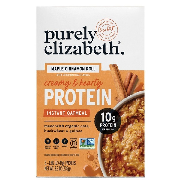 Purely Elizabeth Protein Oatmeal, Maple Cinnamon Roll