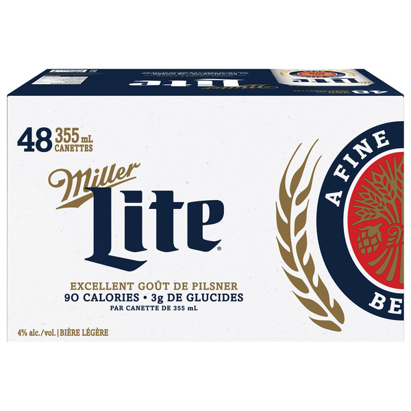 Molson Miller Lite Canned Beer