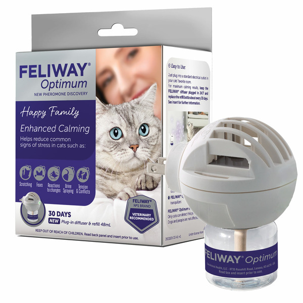 Feliway Optimum Enhanced Calming Plug-in Diffuser & Refill