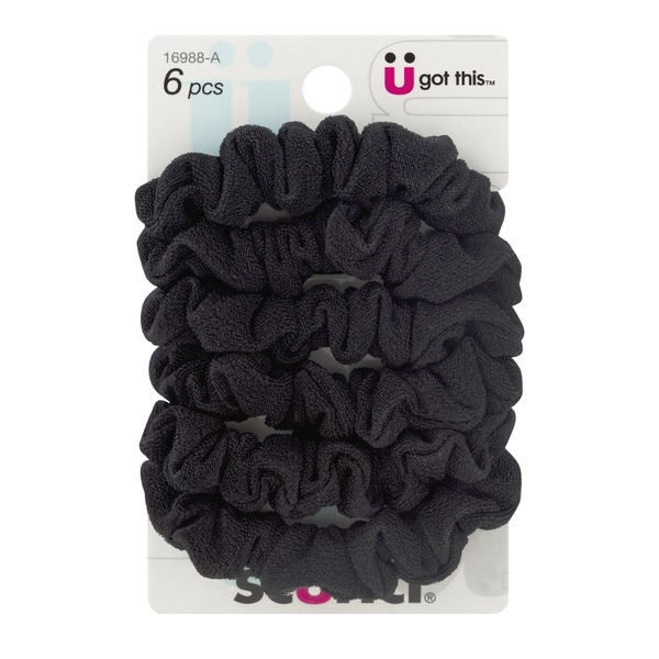 Scunci Hair Scrunchies Black 6 Pc From Meijer Instacart
