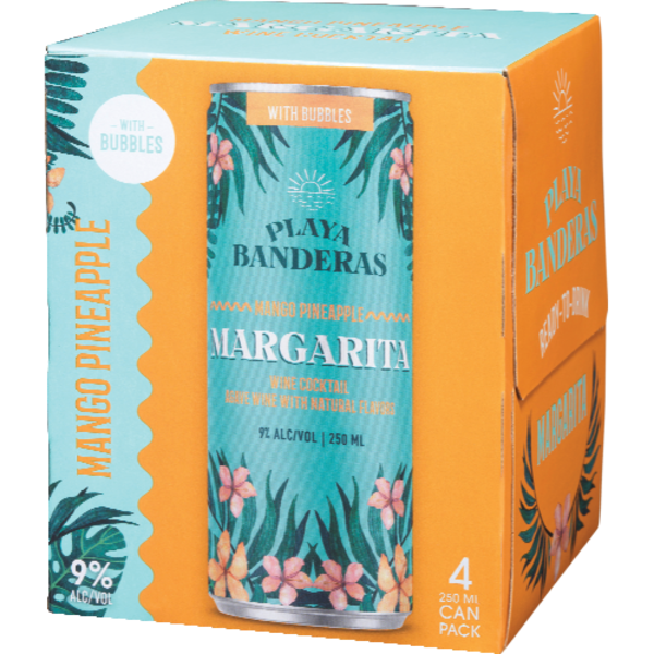 Playa Banderas Mango Pineapple Margarita 4 Pack