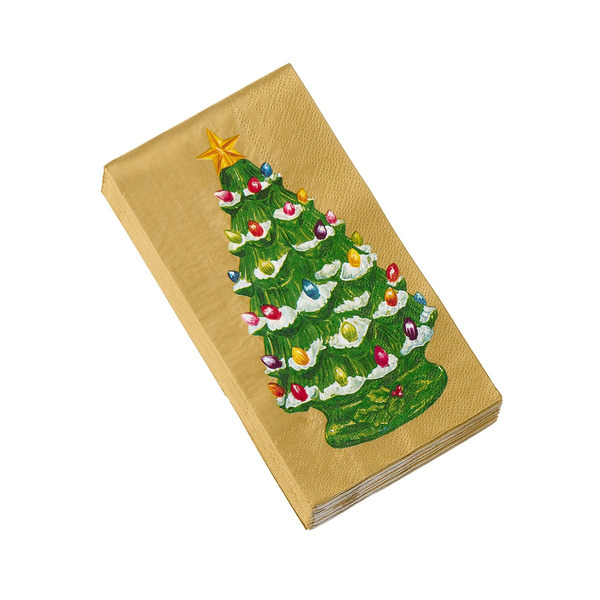 Hester & Cook Christmas Tree Guest Napkins, 8 x 4 in