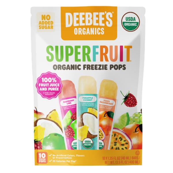 Deebee's Organic Tropical Superfruit Variety Freezie Pops