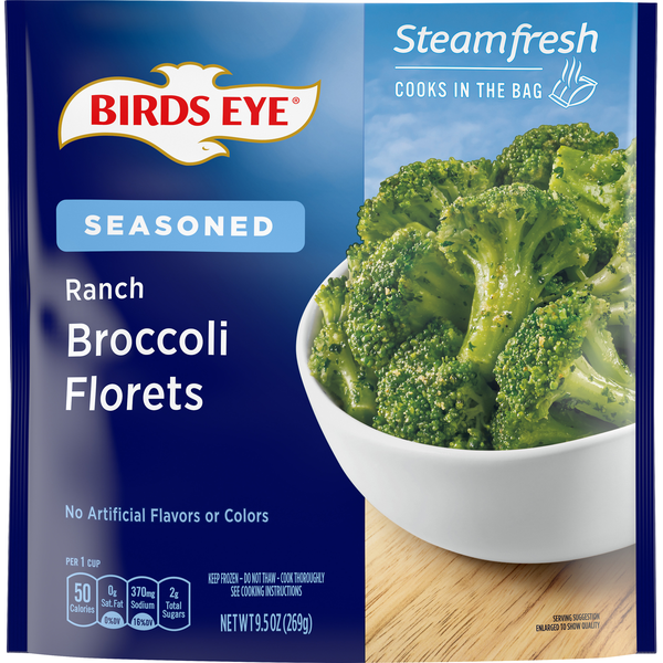Birds Eye Broccoli Florets, Seasoned, Ranch (9.5 oz) Instacart