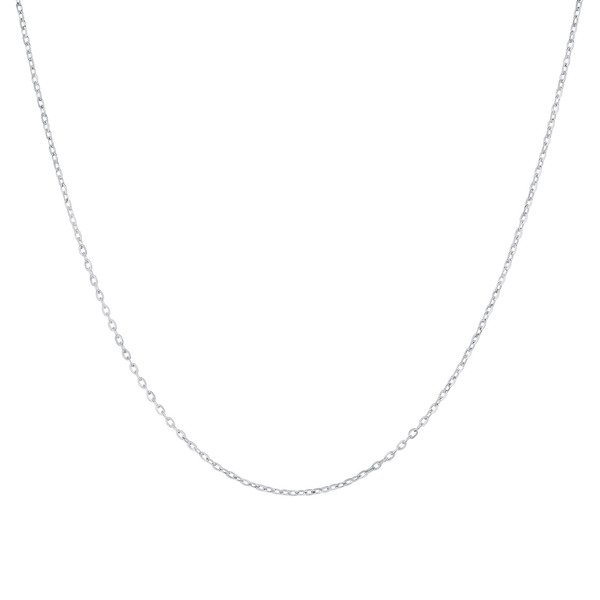 Diamond Cut Rolo Chain Necklace - White & Gold Same-Day Delivery | Costco