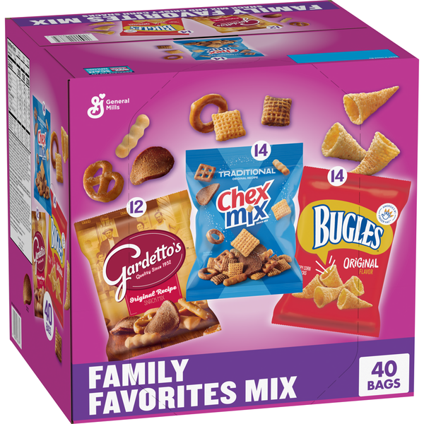 General Mills Multiple Brands Bugles Chex Mix Gardetto's Family