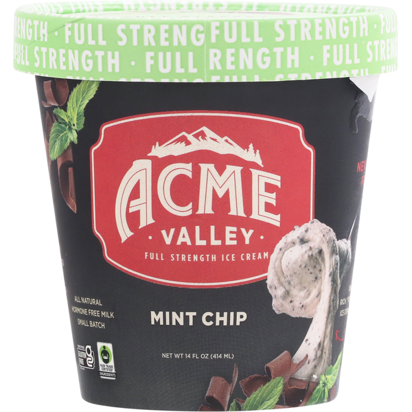 Acme Valley Ice Cream Ice Cream, Full Strength, Mint Chip Same-Day