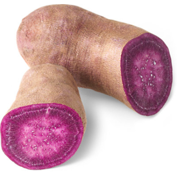 Purple Sweet Potato/Yam With Brown Skin & Purple Flesh