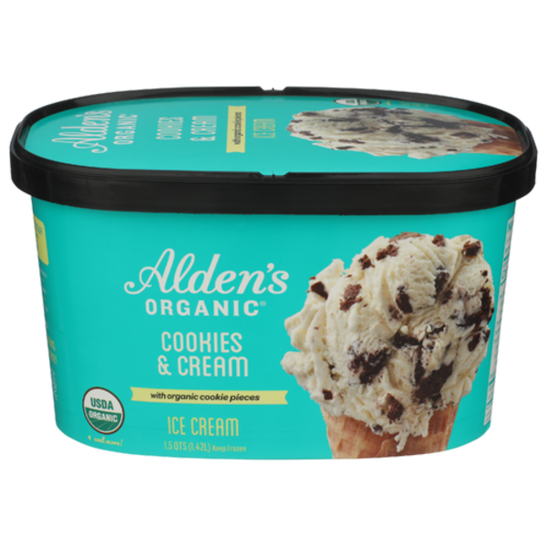 Alden's Organic Cookies & Cream Ice Cream Same-Day Delivery or