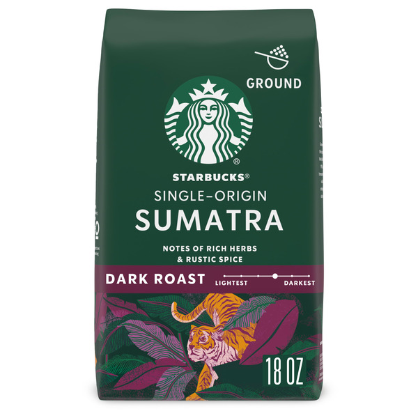 Starbucks Sumatra Dark Roast Ground Coffee