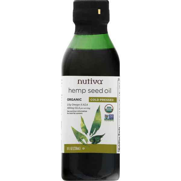 Nutiva Hemp Seed Oil, Cold Pressed, Organic