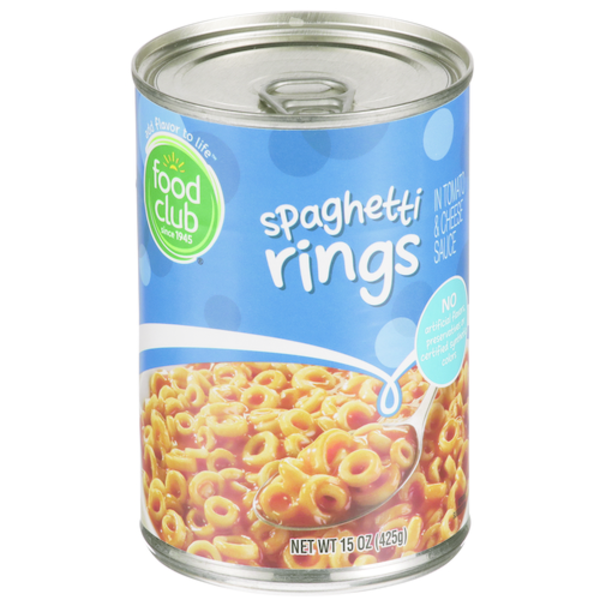 Food Club Spaghetti Rings, In Tomato & Cheese Sauce Same-Day Delivery ...