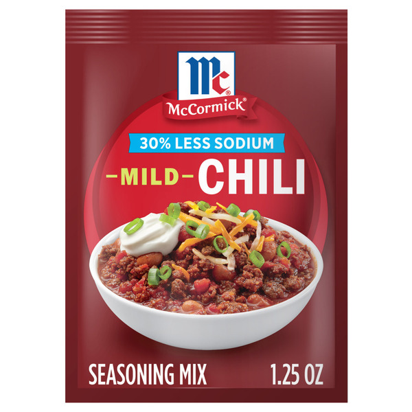 McCormick 30% Less Sodium Chili Mild Seasoning Mix