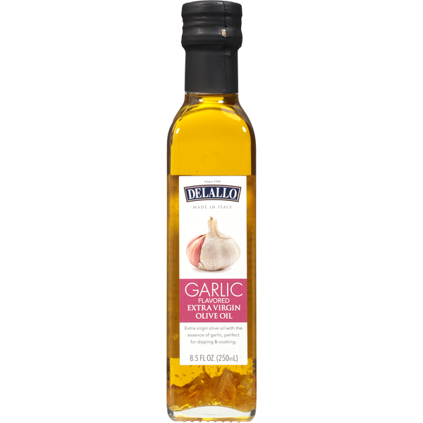 DeLallo Extra Virgin Olive Oil, Garlic Flavored Same-Day Delivery