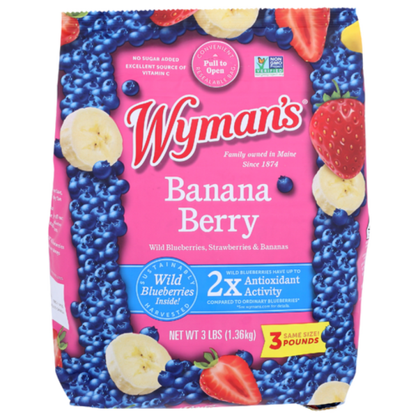 Wyman's Frozen Banana Berry with Wild Blues