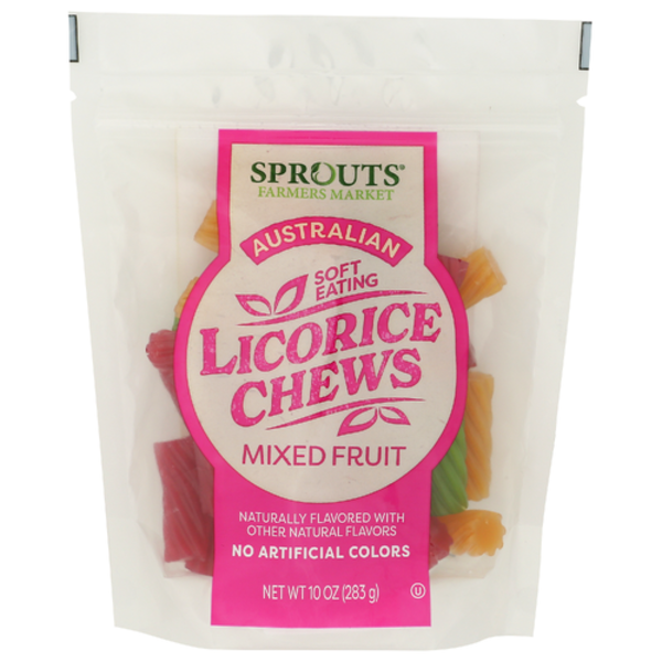 Sprouts Australian Soft Eating Mixed Fruit Licorice Chews