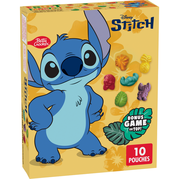 Betty Crocker Disney Stitch Gluten Free Fruit Flavored Snacks Same
