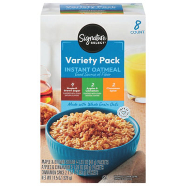 Signature SELECT Instant Oatmeal Variety Pack