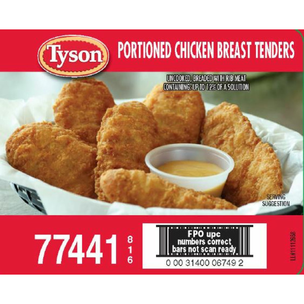 Restaurant Depot Frozen Tyson #77441 - Uncooked, Portioned, Breaded ...