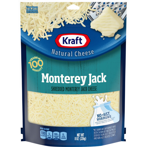 Kraft Monterey Jack Cheese Shredded Natural Cheese Bag