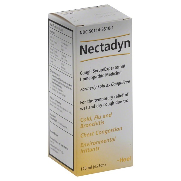 Nectadyn Cough Syrup/Expectorant Homeopathic Medicine, HoneyNatural