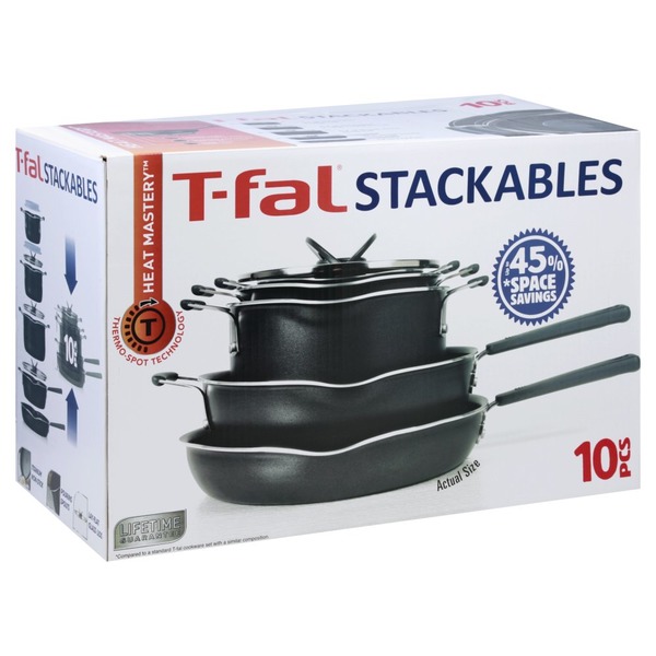TFal Cookware Set, Heat Mastery, Stackables (10 each) Instacart