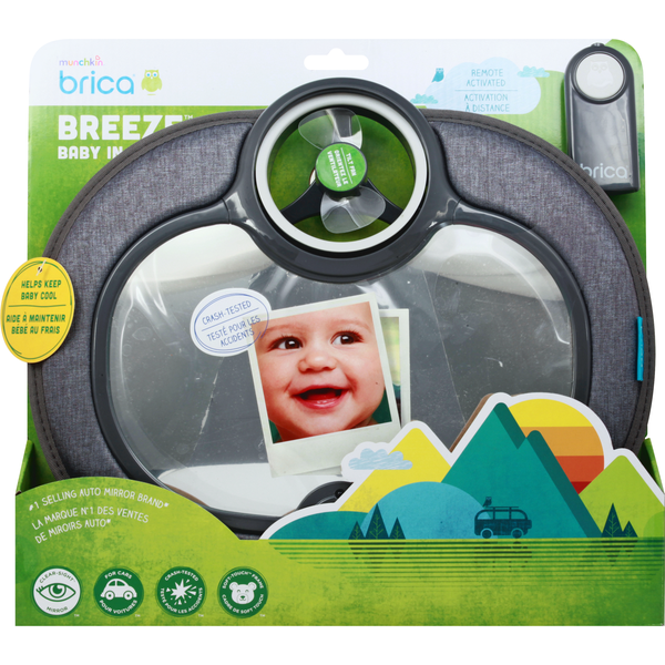 Munchkin Fan Car Mirror Baby In Sight Breeze 1 Each Instacart