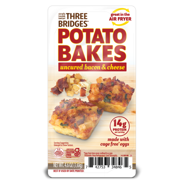 Three Bridges Uncured Bacon & Cheese Potato Bakes